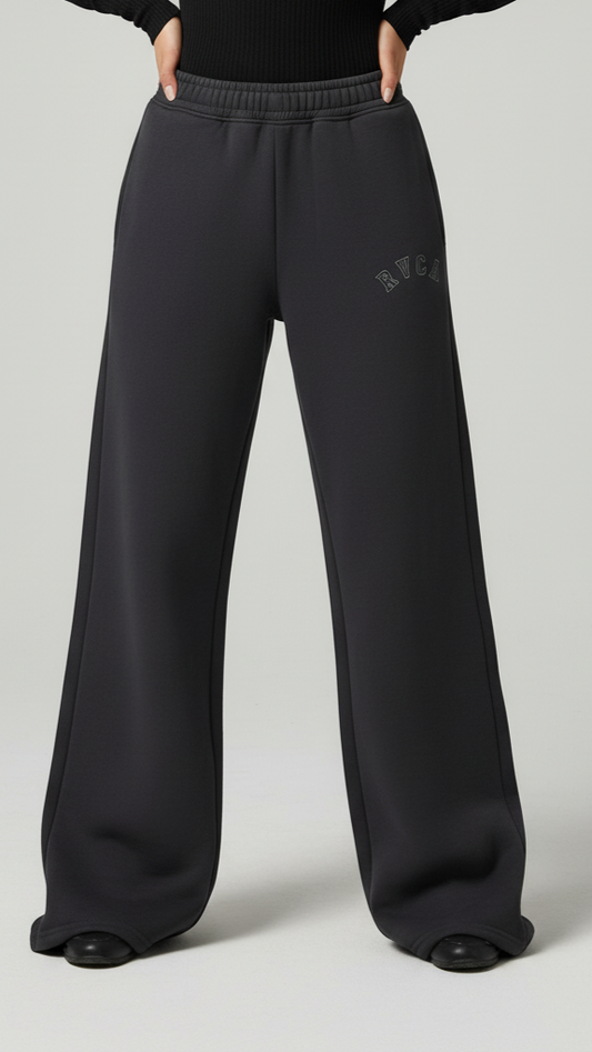 RCVA WOMENS CHARCOAL WIDE LEG TROUSER