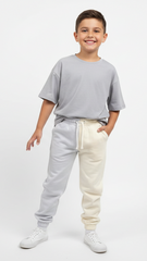 ROADWEAR Kids Two-Tone Split Color Fleece Jogger Trouser