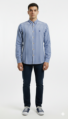 SPF مینز کسٹم فٹ لینن شرٹ