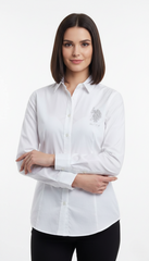 لوگو کے ساتھ خواتین کی سادہ قمیض