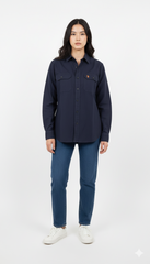 WOMENS DOUBLE POCKET WARM COTTON SHIRT