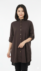 HEMA WOMEN LINEN BLEND SHIRT