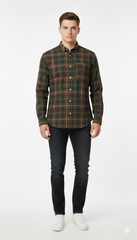 SFERA MEN REGULAR FIT FLANNEL CHECKED SHIRT