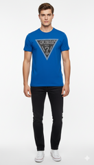 GUESS MENS LOGO PRINTED T-SHIRT
