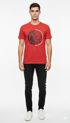 GUESS MENS GOTHIC LOGO PRINTED T-SHIRT