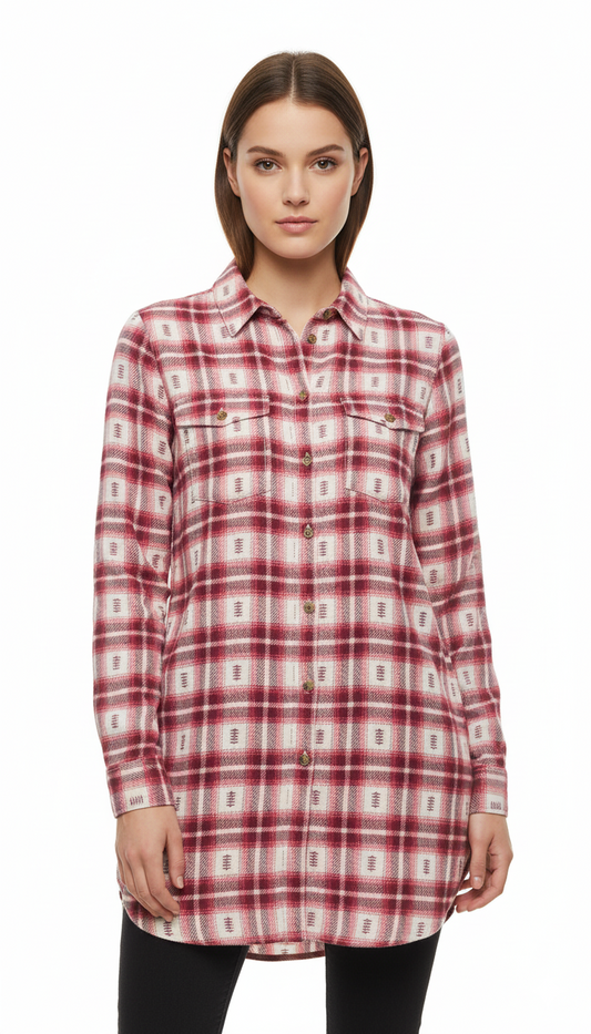 L.O.G.G WOMENS CHECKED SHIRT