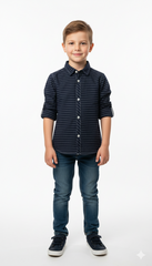 MY CHICCO KIDS STRIPPED SHIRT WITH POCKET
