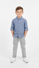 MY CHICCO KIDS TEXTURED SHIRT WITH POCKET