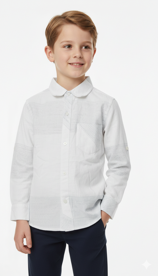 MY CHICCO KIDS STRIPPED SHIRT WITH POCKET
