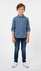 MY CHICCO KIDS TEXTURED SHIRT WITH POCKET