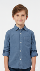 MY CHICCO KIDS TEXTURED SHIRT WITH POCKET