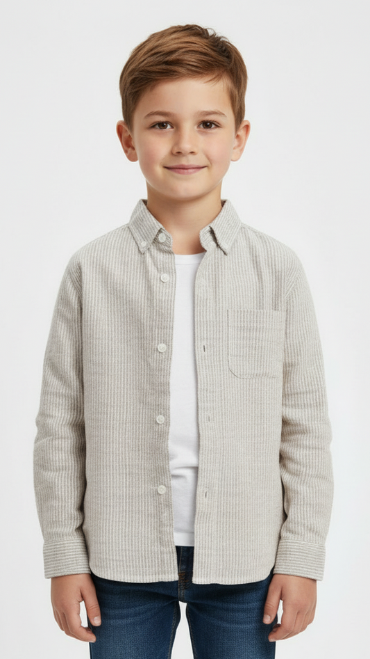 MY CHICCO KIDS STRIPPED SHIRT WITH POCKET