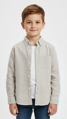 MY CHICCO KIDS STRIPPED SHIRT WITH POCKET