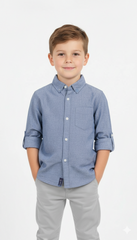 MY CHICCO KIDS TEXTURED SHIRT WITH POCKET