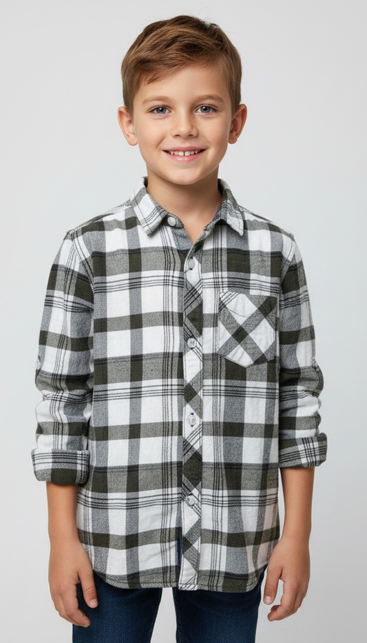 MY CHICCO KIDS CHECK SHIRT WITH POCKET