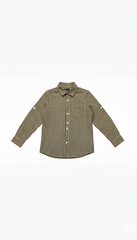 MY CHICCO KIDS MICRO CHECK SHIRT WITH POCKET