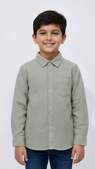 MY CHICCO KIDS TEXTURED SHIRT WITH POCKET