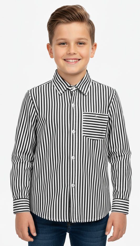MY CHICCO KIDS STRIPED SHIRT WITH POCKET