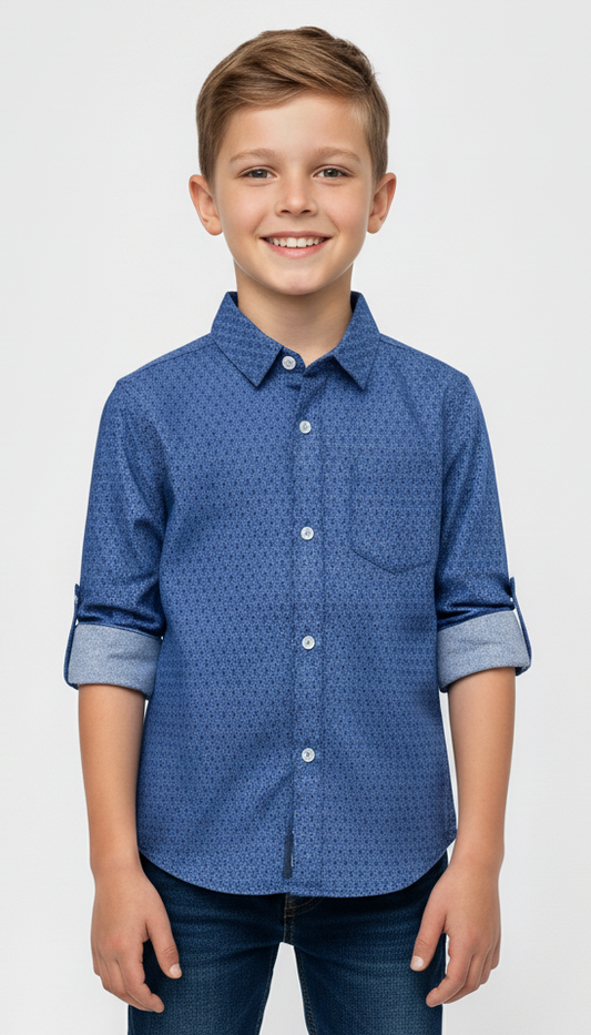 MY CHICCO KIDS PRINTED SHIRT WITH POCKET