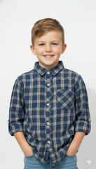 MY CHICCO KIDS CHECK SHIRT WITH POCKET