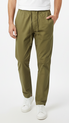 GUESS Mens Relaxed Fit Cotton Trouser