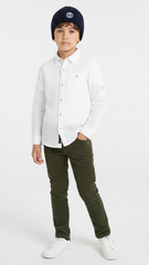 میری CHICCO لڑکوں کی بناوٹ والی سفید قمیض