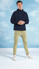 Mens Long Sleeve Linen Hoodie