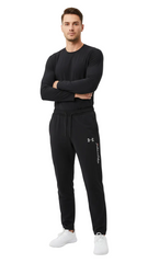 UA Mens Textured Performance Activewear Trousers With Zip Pocket