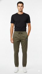 BALMAIN MENS BASIC SIDE LOGO TROUSER