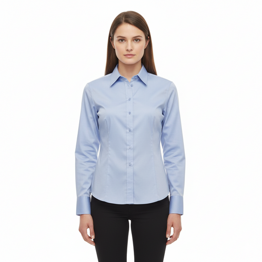 Kustom Kit Womens Contrast Premium Oxford Shirt