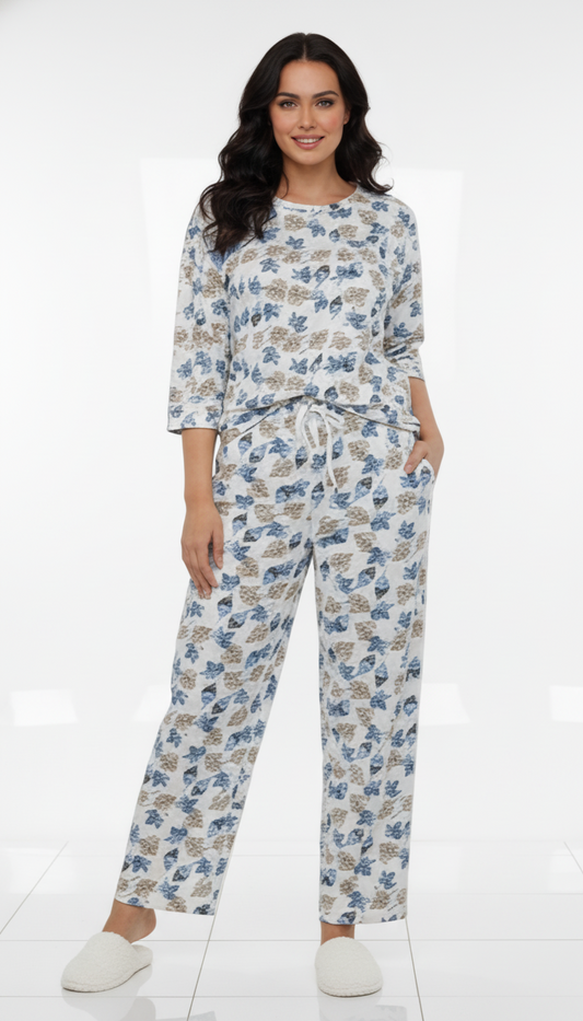 SPF WOMEN FLORAL PYJAMAS SUIT