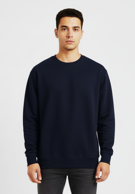 LEFTIES MENS BASIC NAVY BLUE SWEATSHIRT