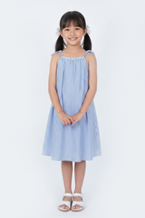 KIDS STRIPED COTTON DRESS