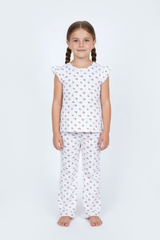 PRINTED COTTON 2 PIECE SUIT