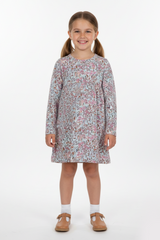 Fagottino by OVS Girls Pink Floral Long Sleeve Dress