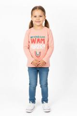 Baby Girls Long sleeved t shirt with a funny inscription