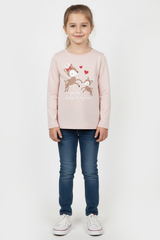 H&M گرلز پرنٹڈ فُل سلیوز ٹی شرٹ