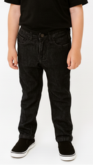 GUESS BOYS DARK BLACK WASH DENIM JEANS