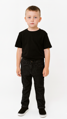GUESS BOYS DARK BLACK WASH DENIM JEANS