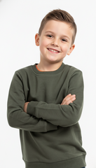 LITTLE KIDS GREEN BASIC SWEATSHIRT