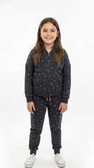 MINOTI GIRL BASIC CHARC AOP FLEECE JOGSET
