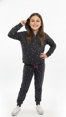 MINOTI GIRL BASIC CHARC AOP FLEECE JOGSET