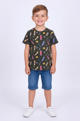 Graphic Print Boy's T-shirt