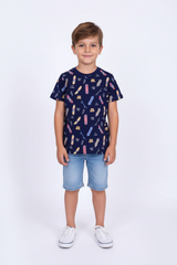 Graphic Print Boy's T-shirt