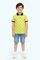 TOP TOP BOYS PRINTED POLO