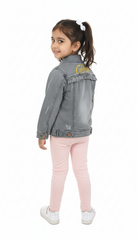 GIRLS RUFFLES DENIM JACKET