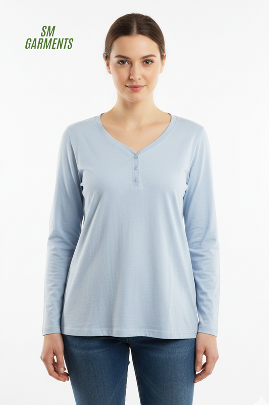 QUEENTEX WOMENS BASIC FULL SLEEVE T SHIRT
