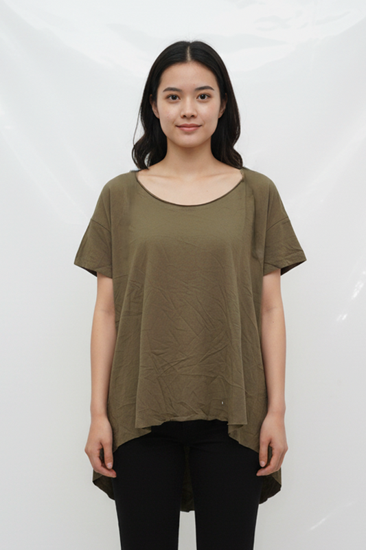 WOMEN BASIC HALF SLEEVES T-SHIRT