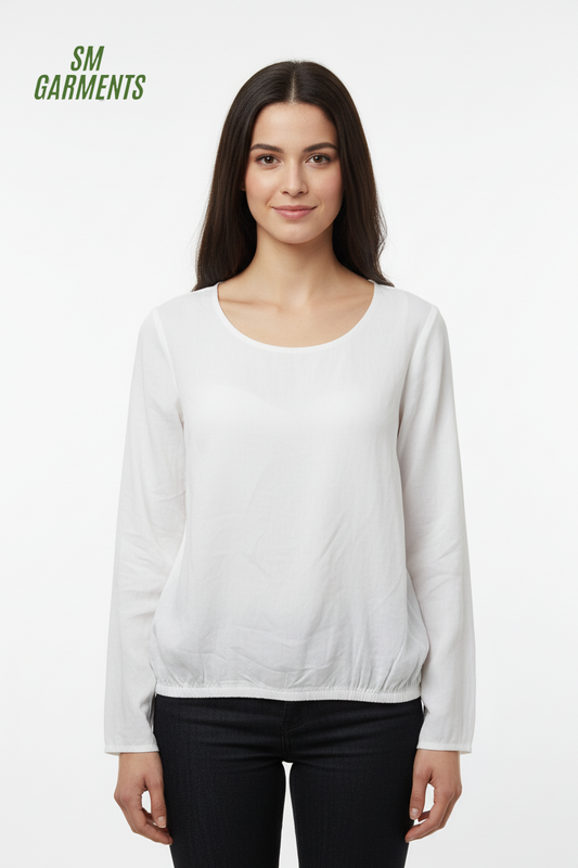 SINSAY WOMENS WHITE PLAIN TOP