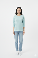 WOMENS PRINTED FULL SLEEVE T SHIRT